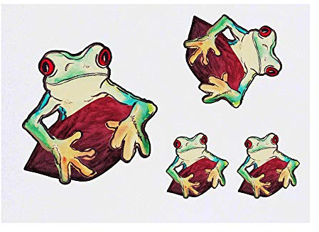 Azeeda 4 x 'Tree Frog' Temporary Tattoos (TO00013428)