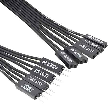 iHaospace PC Motherboard Extension Cable Motherboard Power SW, Power LED, HDD LED, Reset SW Extension Wire