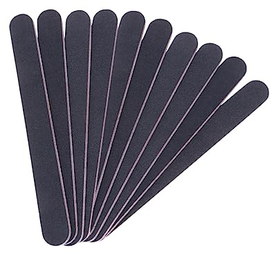 FRCOLOR 20pezzi Lime per Unghie Doppia Faccia Nero Eva Grana Doppia per Levigatura e Lucidatura, per Manicure Professionale in Saloni