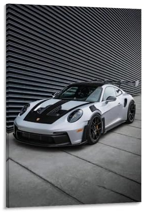 NIZIEE Sportwagen-Poster für Porsche 911 GT3 RS Supercar Rennwagen, Sportwagen-Poster für Porsche 911 GT, dekoratives Gemälde, Leinwand, Poster, 20 x 30 cm