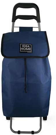 IDEA HOME Einkaufstrolley, Einkaufswagen, wasserdicht, Aluminium Einkaufstrolley, Dunkelblau