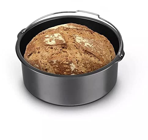 Ristyur Moule À Gâteau Rond - 6/7/8inch Moule À Gâteau Cookeo - Moule À Manqué Rond - Moule Rond Antiadhésif pour Gâteau - Moule À Gâteau À Charnière avec Poignées pour Pâtisseries/Biscuits