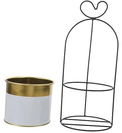 KITANDOVE Eisen Blumenvase Ständer Vintage Blumentopfhalter Für Bauernhaus Scandi Minimalismus