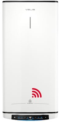 Ariston Velis Pro Wifi (ex.DUO 5 Fleck)- Thermos elettrico da 30 litri a basso consumo multiposizione, scaldabagno elettrico piatto con ECO-EVO 55,7x27,5x51,1, installazione in Spagna