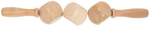 Manuelle Massagestab für Tänzer und Sportler, Khaki | Massagestab, Holzrollenmassagegerät, zur Körpermassage, Glatte Haut und Mehr Flexibilität, 1 Stück