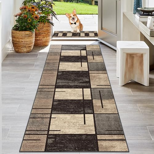 Tappeto Cucina Antiscivolo Lavabile Tappeto Passatoia per Corridoio Moderno lungo Tappeti Assorbente Tappeto Runner per Passatoia Cucina Soggiorno Camera da Letto Ingresso Lavanderia 40 x 300 cm