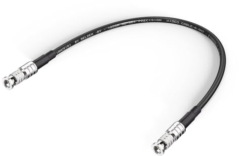 Superbat Cavo SDI 6G Micro BNC Maschio a Maschio 75 Ohm Belden 1855A 30cm | Doppia Schermatura, Sottile, Flessibile, Placcato Oro, HD/3G/6G, 4K, per Blackmagic, Telecamera, Convertitore, Monitor e CCTV