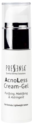 AcnoLess Crema Gel per l’Acne – Trattamento Viso con Estratto di Iris, Vitamina A e Zinco – Riduce Imperfezioni e Punti Neri – Crema-gel per Pelle Mista e Grassa – 30ml