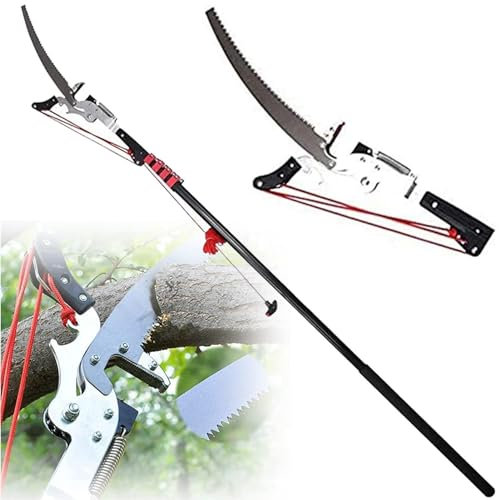 JXYQ Telescopic Tree Pruners Professional Telescopic Pole Saws Height Extendable Pruning Saw Gardening Branch Saw Loppers Cutter Trimmer Tools for Trimming