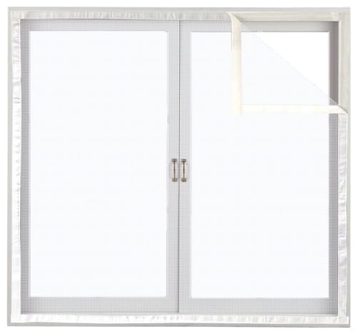 Fiberglass Window Mosquito Screen 80x100cm White Fly Window to Slide Roller Blind for Insect Protection