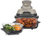 Ninja CRISPi Portable Air Fryer, 3.8L, 4-in-1: Air Fry, Roast, Keep Warm, Recrisp, Space Saving Compact Design, 6 Portions, 2x Removable Glass Containers & Lids, 1700W, Stone Gold FN101UKSTGD