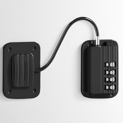 Serrures de Réfrigérateur à Combinaison-Bloque Porte Frigo Sécurité Enfant pour bébés, Enfants et Adultes - Cadenas Code Securite Frigo pour Convient aux Fenêtres Armoire Tiroir (2 Pièce - Noir)