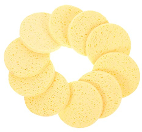 BESTYASH 10pezzi Spugne per Pulizia Viso Esfolianti Riutilizzabili Struccanti Spugne Viso Strumenti Pulizia Dischetti Struccanti Scrub