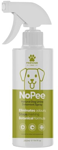 No Pee Natural Dog Urine Deterrent Spray | Stop Dogs Urinating in House & Garden | Dog Wee Deterrent Spray Indoor & Outdoor | Anti Pee Spray for Dogs | Dog Repellent Spray for furniture | 250ml