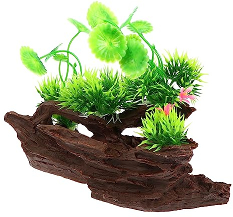 Abaodam Ornement Racine Résine pour Aquarium Décoration Artificielle pour Poissons Adapté Eau Douce et Paysage Marin Unique pour Aquarium Fish Tank