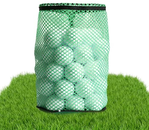 Genérico Golfnätsväska, nätpåse för bollar | slitstark nylon med glidande dragsko, för golfbollar, tennis, gym, dusch, leksakstvätt, dykning, camping