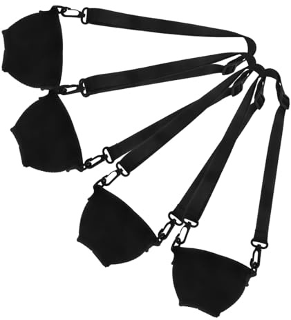 STOBAZA 4 Pcs Neoprene Wine Glass Neck Strap Lanyards with Adjustable Neck Strap and Easy Hanging for Oktoberfest Wine Glasses Lightweight Decorative Stemmed Glasses Lanyards