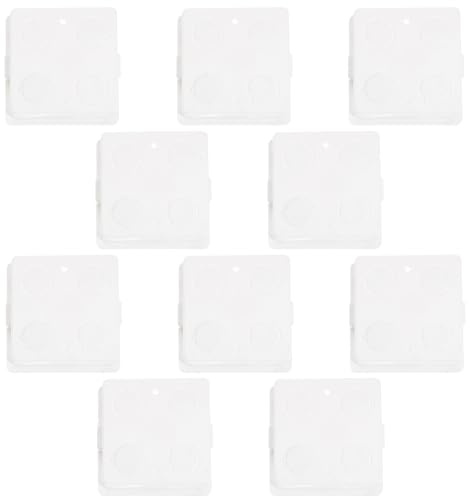 SAFIGLE Scatole di Giunzione a Parete in PVC 86 Tipo Set da 10 Pezzi per Installazione Elettrica Incasso Scatole Porta Prese per Decorazioni Domestiche e Uffici Colore Casuale