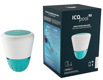 Ondilo ICO Pool V2 Essential+ Chlor-Brom, Wasseranalysegerät für Chlor- oder Brom-behandelte Pools, stündliche Messung pH, ORP, Wassertemperatur, Kalibrierungsset im Lieferumfang enthalten