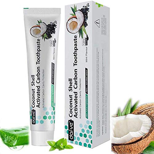 Vista Zahnpasta Kokosnuss Bambus Mint Teeth Whitening | Zahnpasta Ohne Fluorid Tee Kaffee Fleck Entfernen (Coco 1 Pack)