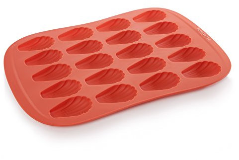 Tescoma 629424 Stampo per madeleine Delicia SiliconPrime, Rosso