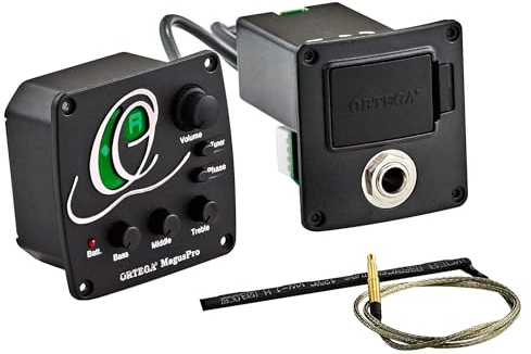 ORTEGA Preamp mit eingebautem Tuner - für Nylonsaiten- und Akustikgitarren (MAGUSPRO/G)