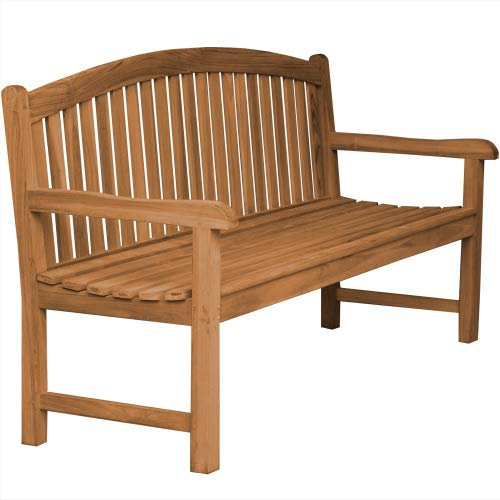 Teako Design Gartenbank Bari Teak Massivholz Breite 120 cm