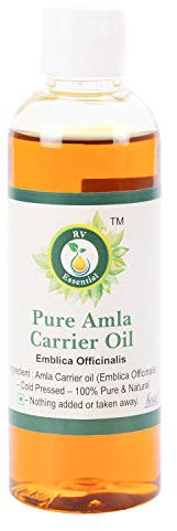 Amla Öl | Emblica Officinalis | 100% reines natürlich | Kaltgepresste | Für Haar wachstum | Amla Haar Öl | Seltene Kräuterserie | Amla Oil | 100ml | 3.38 Unzen By R V Essential