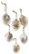 Loberon Osterei 6er Set Fontlery, luftig-leichtes Design, nostalgischer Charakter, Deko-Eier, Ostern, Osterdeko, Glas, Hühnerfedern, klar/braun