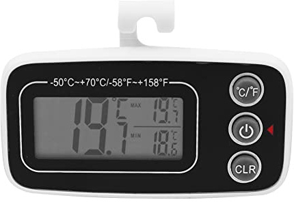 Hsthe Sea Digitales Gefrierthermometer Kühlschrankthermometer mit magnetischer Rückseite und gro?em LCD-Display für Küchen-Home-Restaurants
