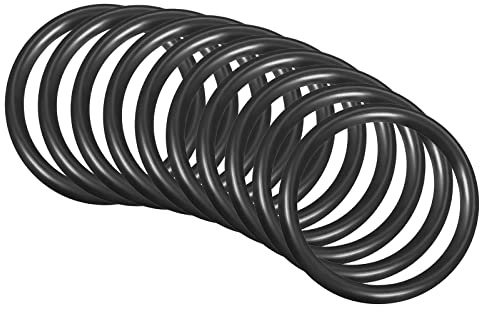 QUARKZMAN 10 Stück Nitrilgummi Dichtringe Runde Unterlegscheibe 52mm x 42mm x 5mm für Wasserhahn Klempner Reparatur Dichtung Verbindung, Schwarz