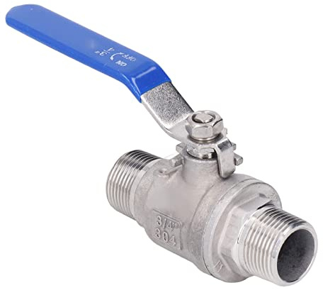 Edelstahl Kugelhahn 304 mit NPT 3/4 Zoll Außengewinde manueller Durchtrennt Antrieb für Sanitär Installationen
