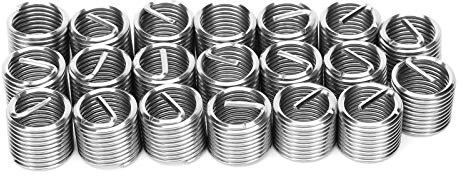 Drahtgewindeeinsatz, 20 Stück Gewindereparaturhülse, M12 X 1,5 (1D/1,5D/2D/2,5D), Edelstahl-Drahtgewindeeinsatz für Hydraulische Maschinen, Muttern (1,5D)