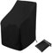Fundas Sillas Apiladas Jardín, Funda para Sillas Exterior Jardin Impermeable Oxford Resistente Anti-Viento Anti-UV Funda Protectora Sillas Exterior para Patio Terraza (64x64x70/120cm)
