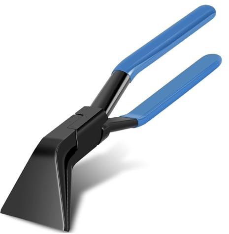 Pinza piegata a 45°, pinza piegata da 60 mm, con manico antiscivolo per piegare o raddrizzare i bordi in lamiera (blu)