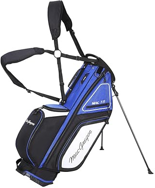 Principal 9.5 Lightweight Golf Stand Bag With 2 Full Length Dividers, 7 Pockets And Padded Dual Strap, Black/Blue