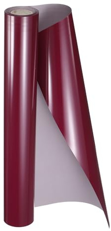 QUARKZMAN Plotterfolie Textil 30cm x 4,5m für Kleidung DIY Auto Weinrot | Flexfolie Plotter Iron on Folie PU Bügelfolie Plotterfolie Textilien Transferfolie Textilfolie
