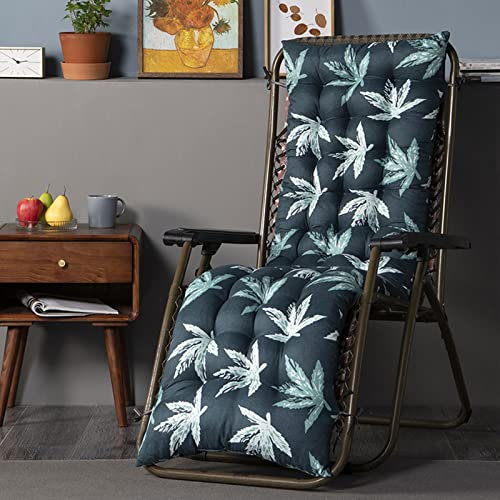 Outdoor-Sonnenliegen-Kissen, dickes Ersatz-Stuhlkissen für Garten, Liege, Chaiselonge, Stuhlauflage für Reisen, Urlaub, drinnen und draußen, 48 x 170 cm, Beige