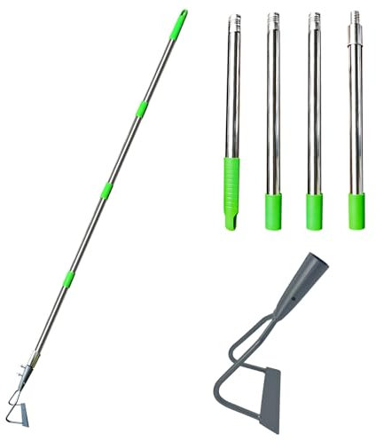 Gartenhacke, Einstellbar Garten Hacke, Gartenkralle, Gartenwerkzeug Harke, Garten Werkzeug für Pflanzen von Gemüse, Unkraut/Lockerung des Bodens (C)