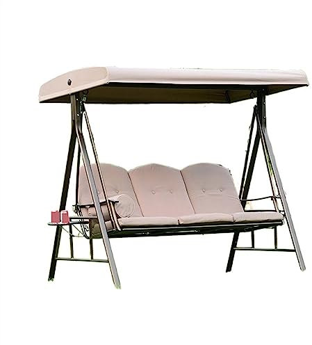 Outdoor Schaukelstuhl zum Sitzen und Liegen Schaukelstühle für Balkon Terrassen und Innenhöfe Hängestühle Wiegen Schaukelbetten Innen- und Außenbereich für Terrasse Schlafzimmer Garten und Balkon