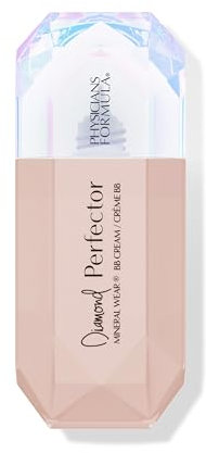 Physicians Formula Mineral Wear Diamond Perfector BB Cream, Tinted Moisturiser with Diamond Extract and Vitamin E, Lightweight Coverage, Luminous Finish, Light to Medium