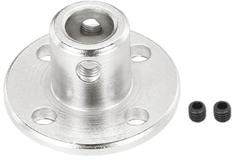 QUARKZMAN 2 Pz 6mm Accoppiamento a Flangia Connettore Albero Rigido Modello Accoppiatore Accessorio per Motori Modello RC Fissaggi Asse con Vite di Fissaggio per Modelli RC Fai, Argento