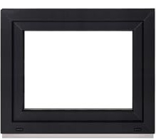Framex Kellerfenster Fenster Kunststofffenster Innen Weiß/Außen Anthrazit Breite x Höhe 70 x 40 cm (700 x 400 mm) 2-fach (32 mm) Dreh Kipp DIN Rechts