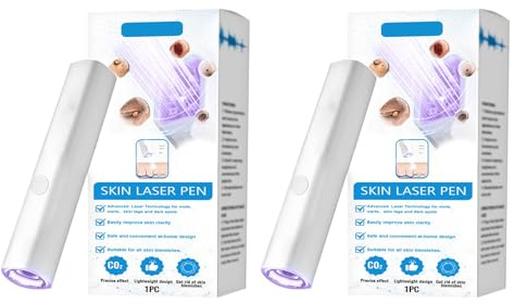 Lápiz láser facial para eliminar manchas oscuras para la cara, no invasivo, para eliminar verrugas, callos, lunares, callos, 10,5 x 1,9 cm