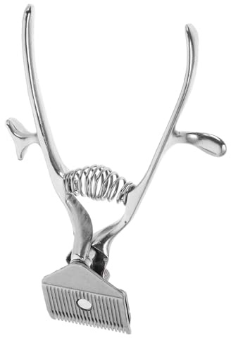 Healeved Tondeuse Manuelle Ultra Silencieuse Facile à Utiliser en Acier Inoxydable Prise Ergonomique pour Toilettage de Chat et Animal de Compagnie