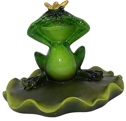 Snorvixre Rane galleggianti, decorazione per stagno, rane, ornamento, statua, statua, fai da te per fiori galleggianti, giardino di casa, foto, laghetto da giardino