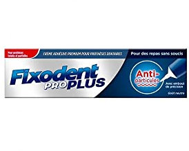 Fixodent pro plus anti-particules crème adhésive premium pour prothèses dentaires 57g