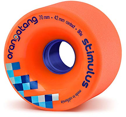 Orangatang Stimulus 70mm 80A Skateboard Orange Bambus Polyurethan