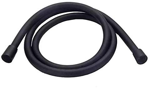 Tappeti Design 1,5 m Flexibler mattschwarzer PVC-Duschschlauch Badezimmer Explosionsgeschütztes Rohr 1,5 m