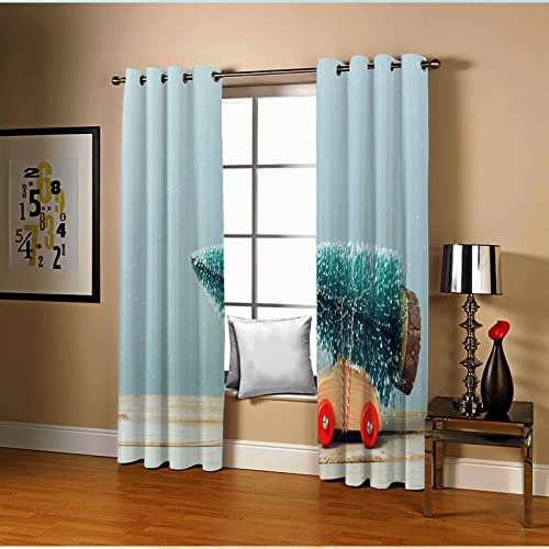 AMDXD Tenda Per Ripostiglio, Le Tende Poliestere Azzurro Verde Auto E Albero di Natale Tende 274x274CM